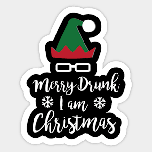 Merry Drunk Im Sticker